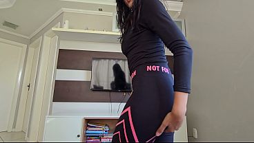 The girl tease me to take hard cock deep
