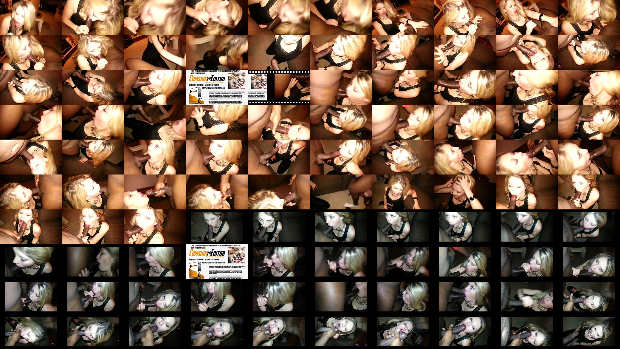 An Obedient White Woman Sucking Black Cock 预览图