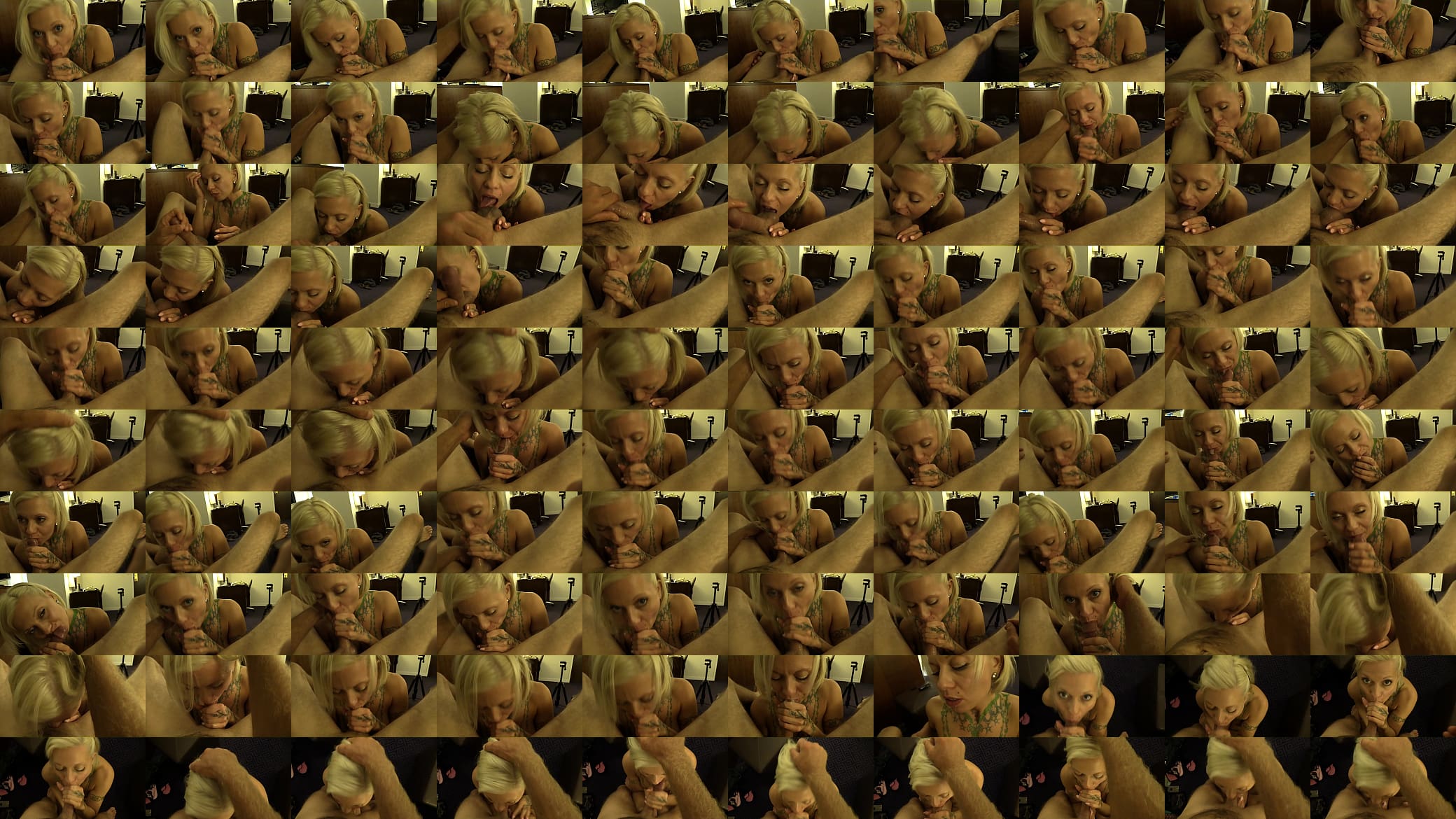 HOT BLONDE WITH HUGE TITS GETS THROATED!! 预览图