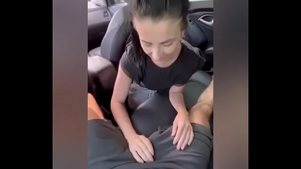 Download Video - When he wants to give her a blowjob&comma; he stops the car and fills her mouth with sperm