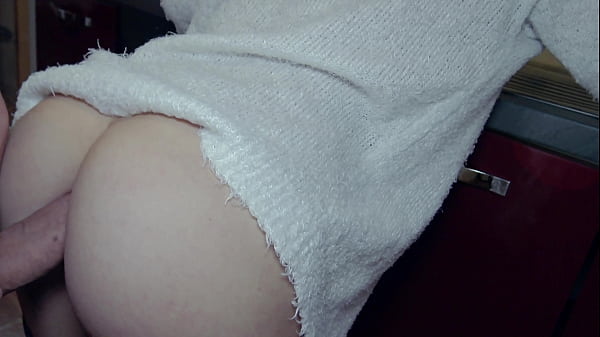 POV - He fucks my ass while I make coffee and ends with a huge cumshot in my mouth - 4K