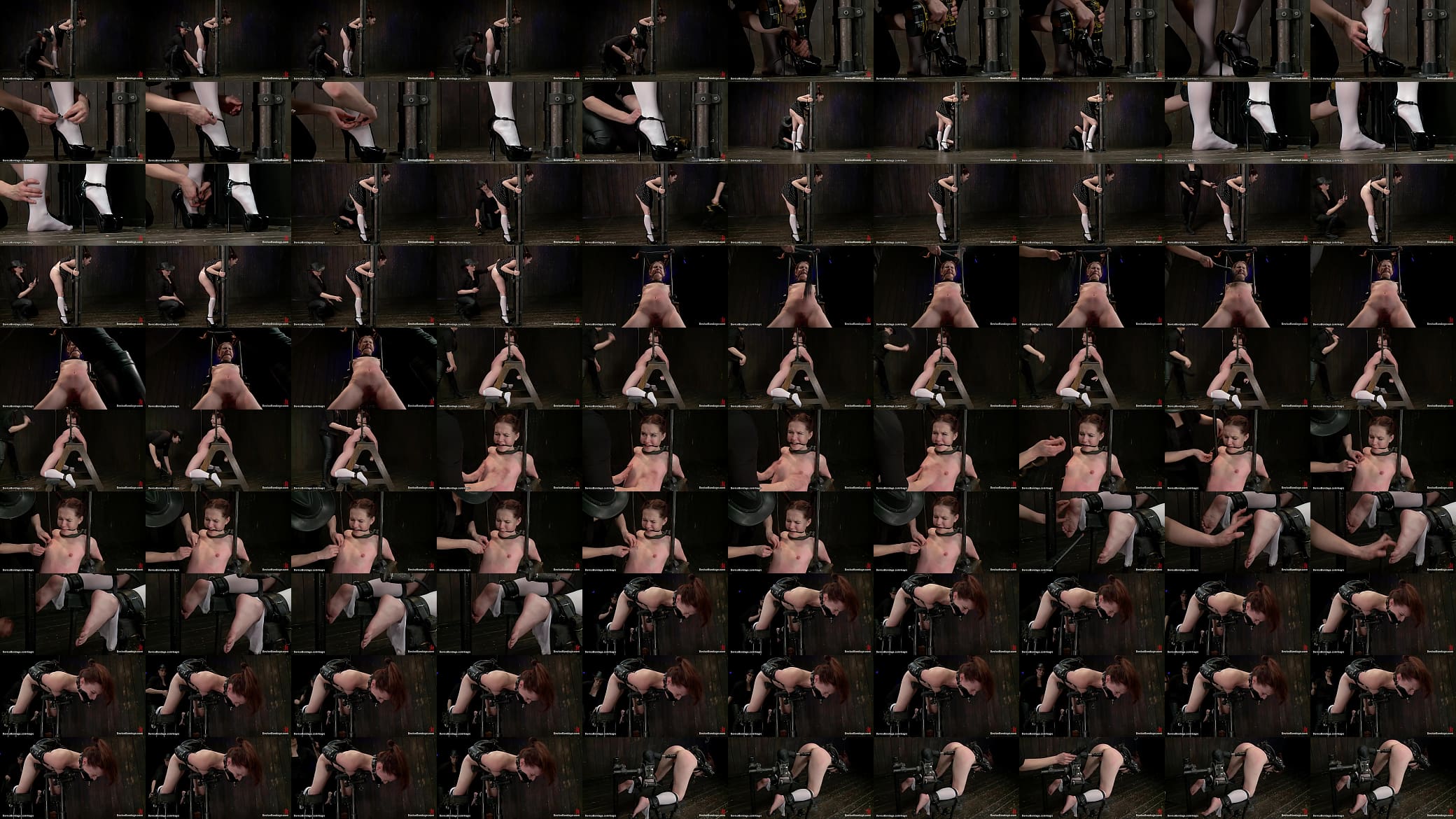 Bound lesbian wearing screwed shoes 预览图