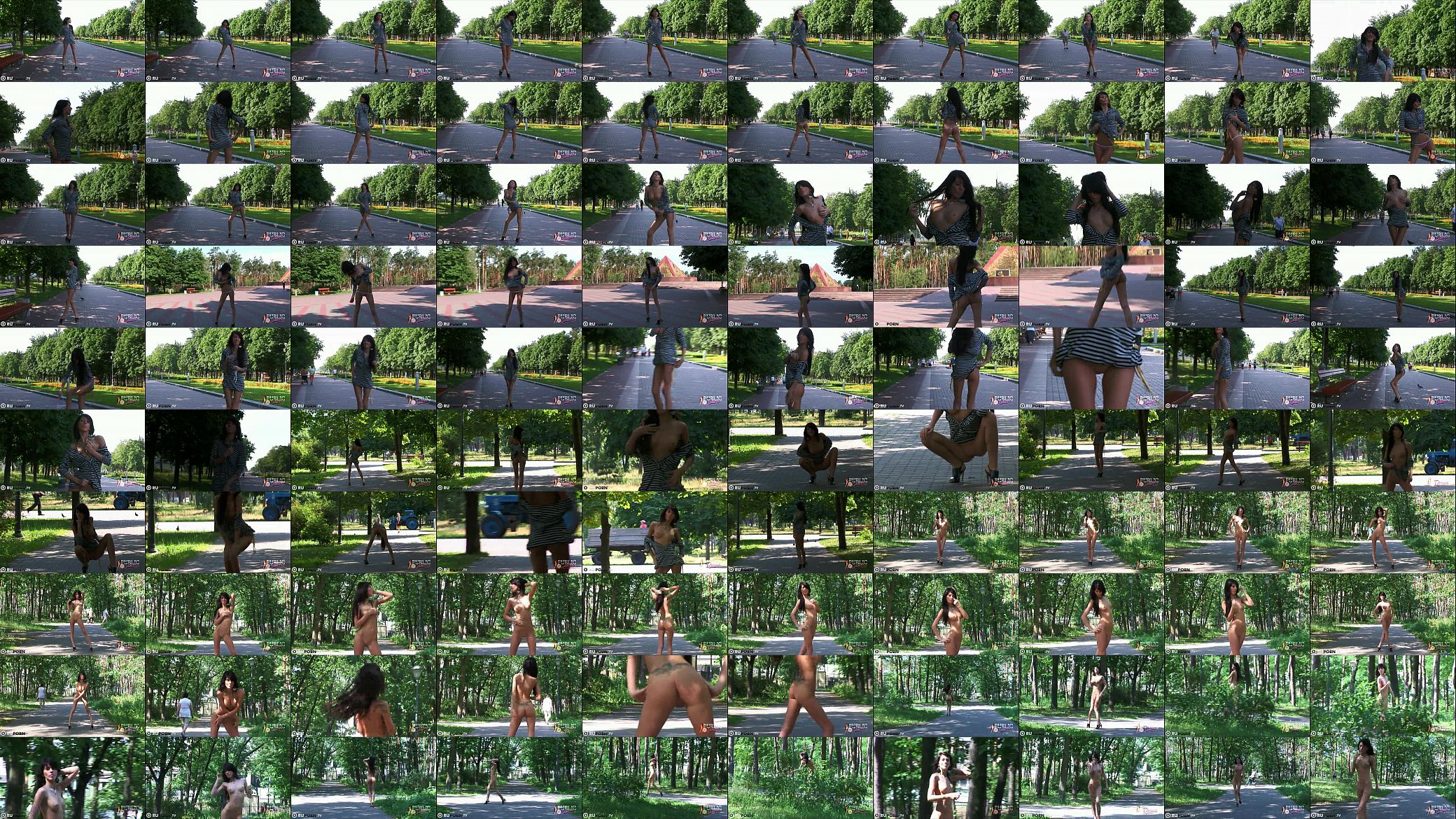 naked girl on the street 预览图