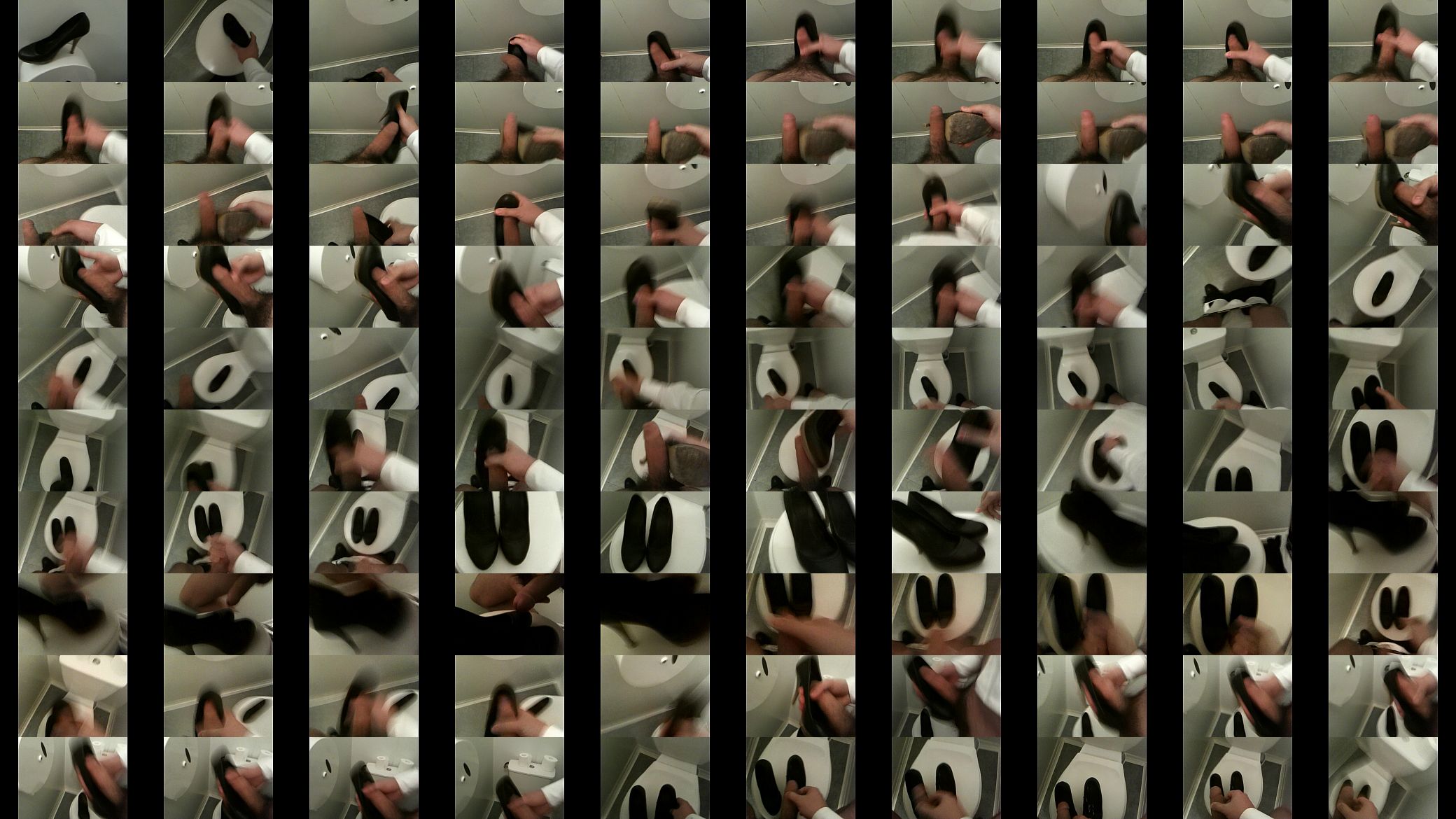 Cum on my coworker Heels in Toilets 01 预览图