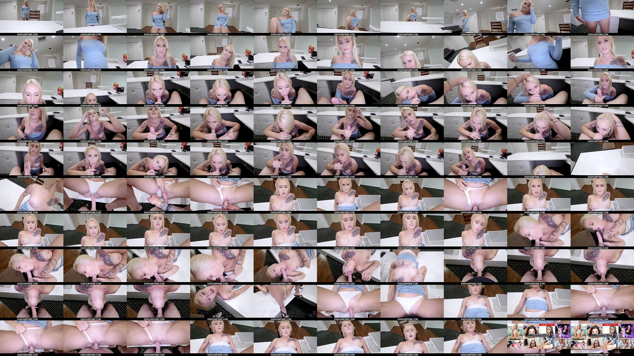 DadHumpsMe - Blonde Teen Stepdaughter Layla Love Fucked By Her Stepdad On His Work Desk POV 预览图