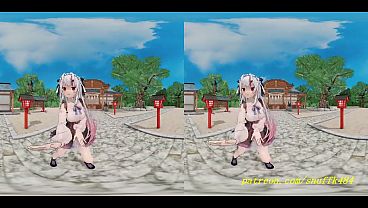 VR180 mmd Ayame Dance 3d hololive Hentai