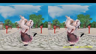 VR180 mmd Ayame Dance 3d hololive Hentai