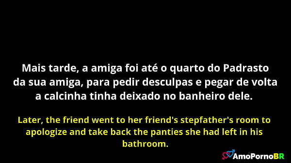 Porn with story - My Wife's Panties Will Look Better on My Stepdaughter's Friend with Hot Pussy - AmoPornoBR