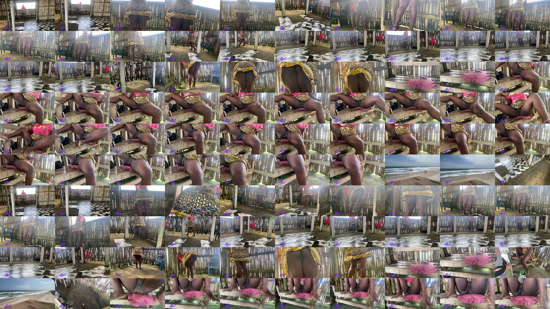 Amateur porn star records her first voyeur porn at a country side beach house 预览图