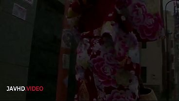 Nozomi Hazuki's Sensual Kimono Blowjob and Creampie Scene