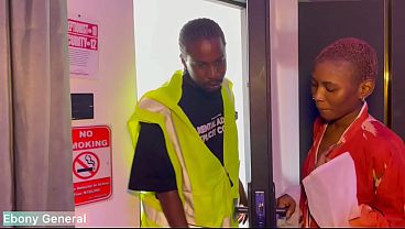 Ebony General the engineer fucked his client before getting the contract