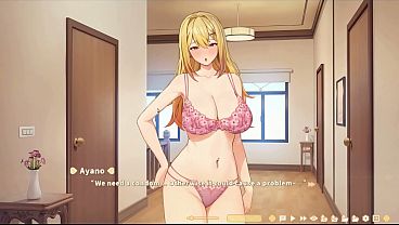 Hentai Game – Ayano Blowjob and Cowgirl scene - Hentai Gameplay Animation