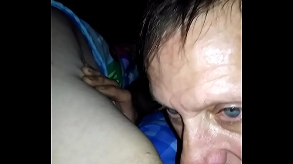 Licking shaved pussy