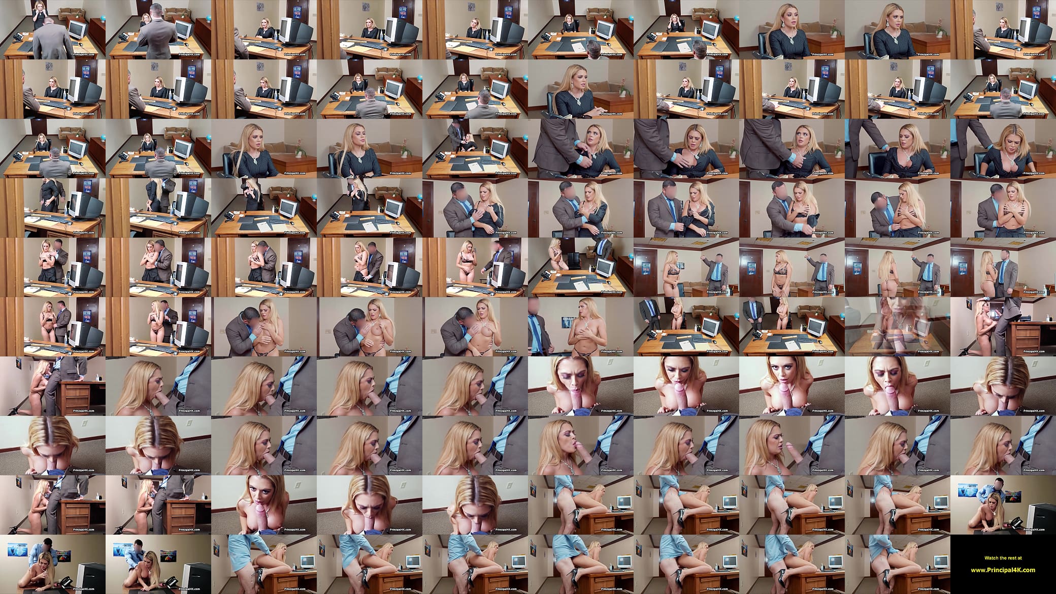 Hard drilling of Latina wife on principals desk 预览图
