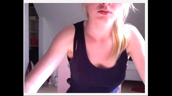 hot blonde show tits on cam