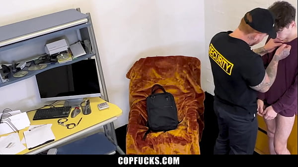 Download Video - The Brat Boy with Attitude Gets Punished by The Gay Mall Officer - Copfucks