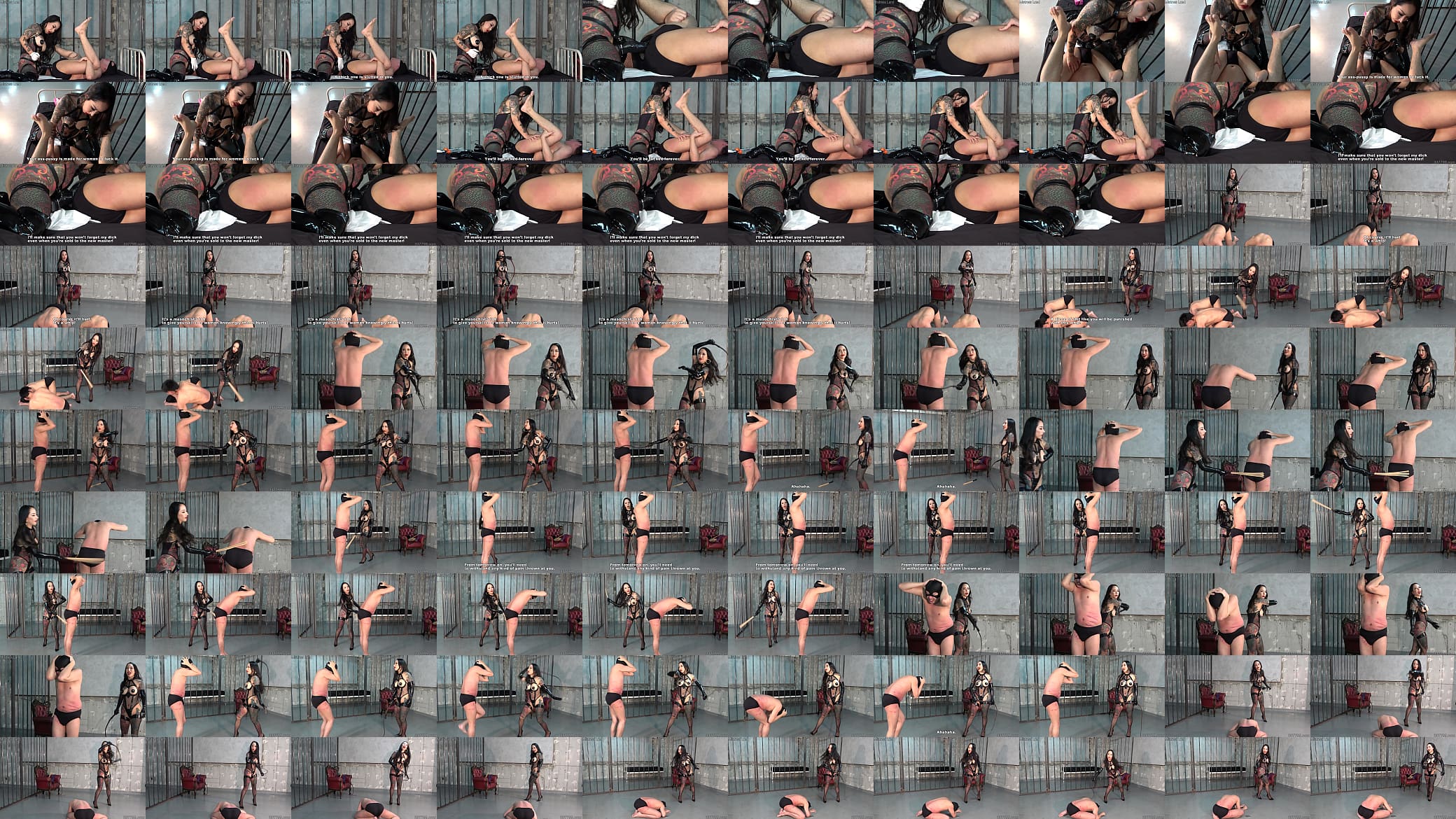 Japanese Dominatrix Youko Strapon Pegging and Hard Whipping 预览图