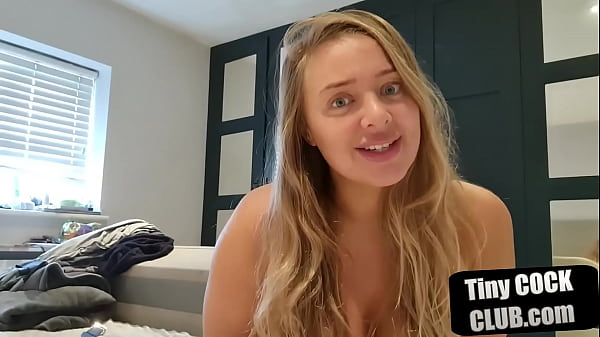 Dirtytalking babe humiliates small cock guys on femdom way