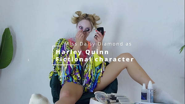 SFW Harley Quinn Make Over Pole Dance