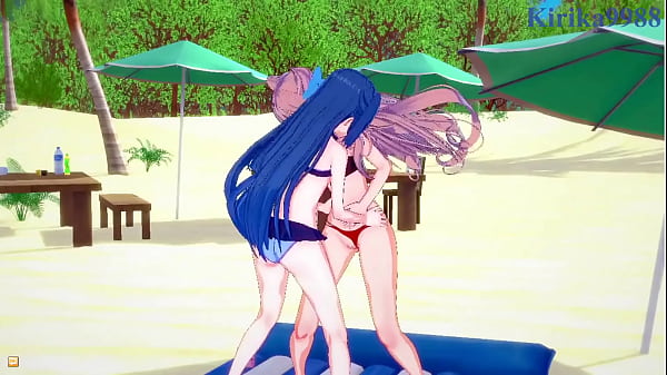 Download Video - Tsubasa Kazanari and Maria Cadenzavna Eve and Chris Yukine intense lesbian play and futanari sex&period; - Symphogear Hentai