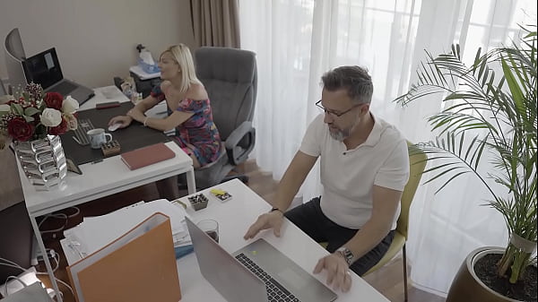 Hidden camera watches employees fucking