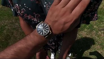 Doggystyle in the Field on Paille: Deepthroat & Huge Cum Facial on Tits
