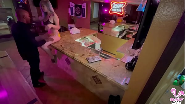 Hot Birthday slut gets fucked at the bar after last call