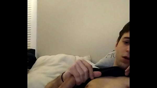 Huge cock on skinny stud throbbing
