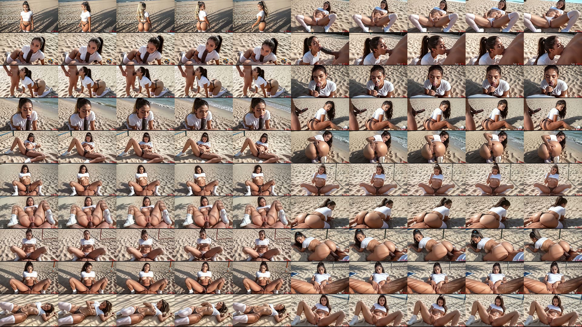 I took this big ass Latina volleyball player behind the beach bleachers and fucked her pussy hard [Ai] 预览图