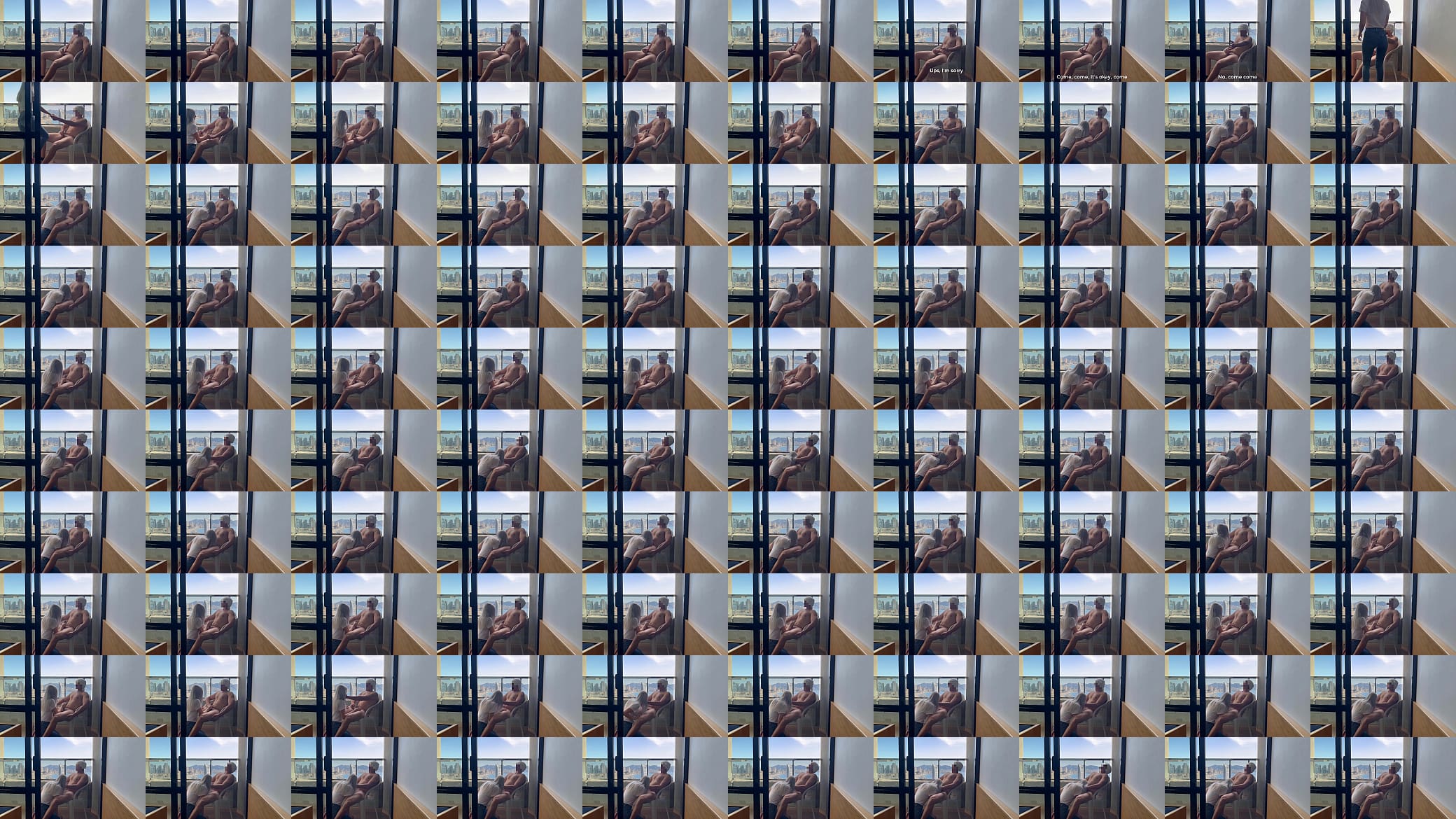 I call the girl secretary at the hotel reception to close my window and she helps me finish cumming by giving me a blowjob 预览图