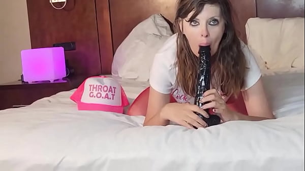 Alessandra practicing with BBC. #ThroatGoatTraining