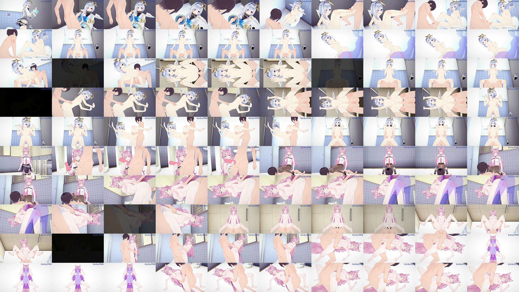 Amane Kanata and Hakui Koyori intense sex. - Hololive VTuber Hentai 预览图
