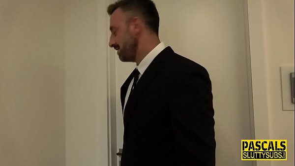 Spanked real sub squirts
