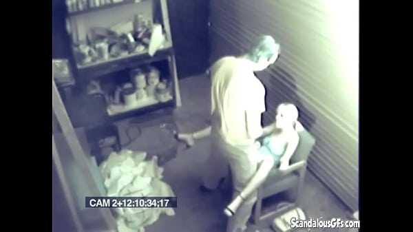 Download Video - Blonde Girl Fucking hardcore on garage caught on camera