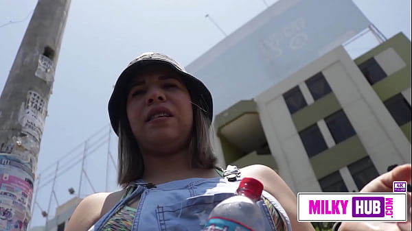 I offered her on the street her first porn casting, this busty babe loves cum in the face.
