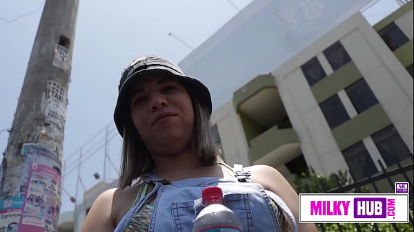 I offered her on the street her first porn casting, this busty babe loves cum in the face.