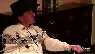 He started this tied up but ended up with the mistress sucking him off
