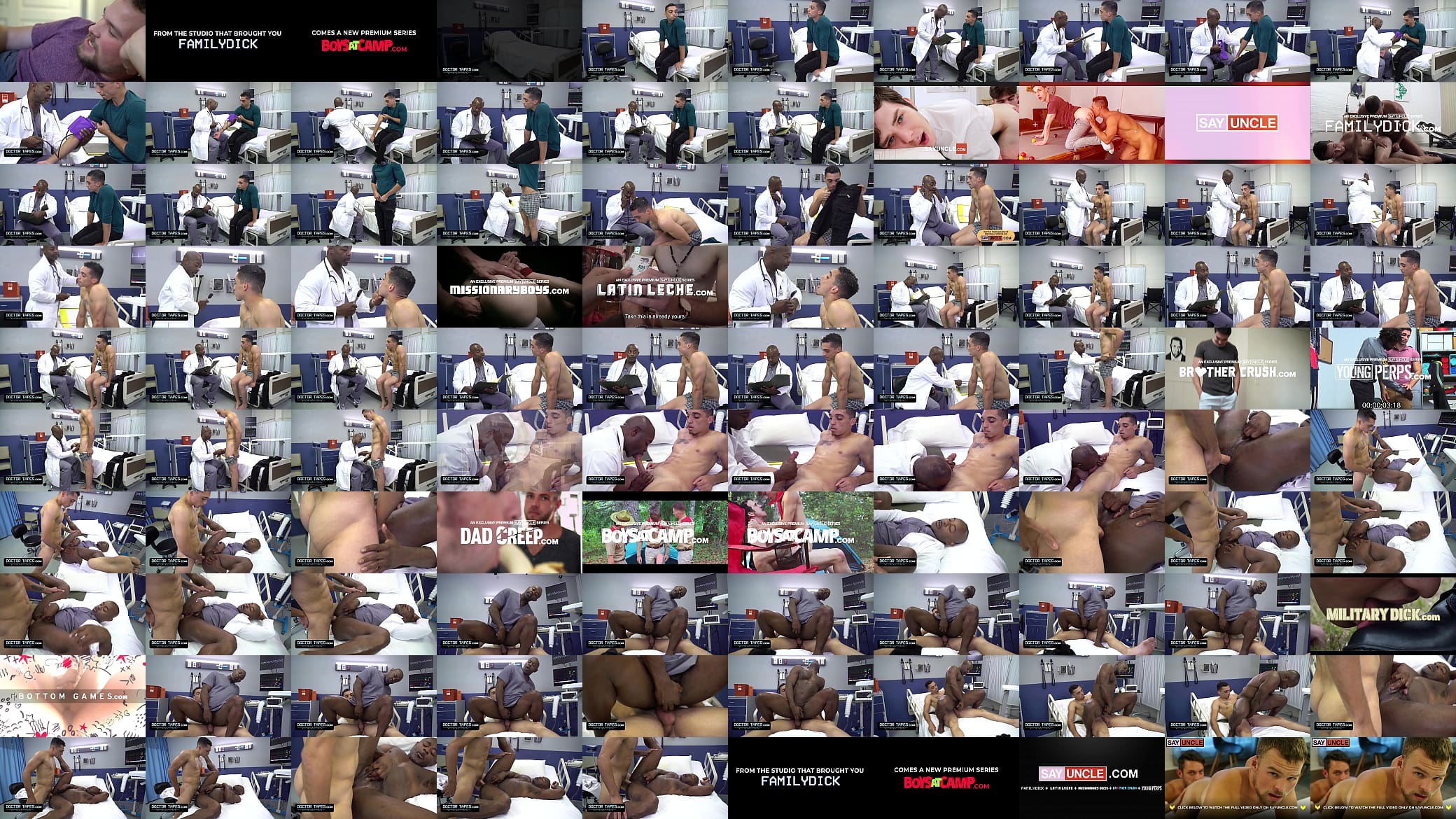 DoctorTapes - Athletic Black Doctor Seduce His Patient And Gets His Cum Deep Inside His Asshole 预览图