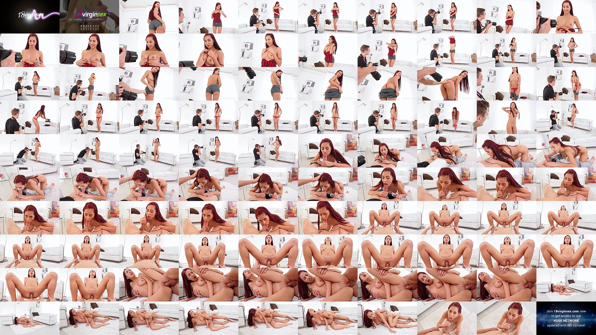 18 Virgin Sex - Busty babe rides a cock at a photoshoot 预览图