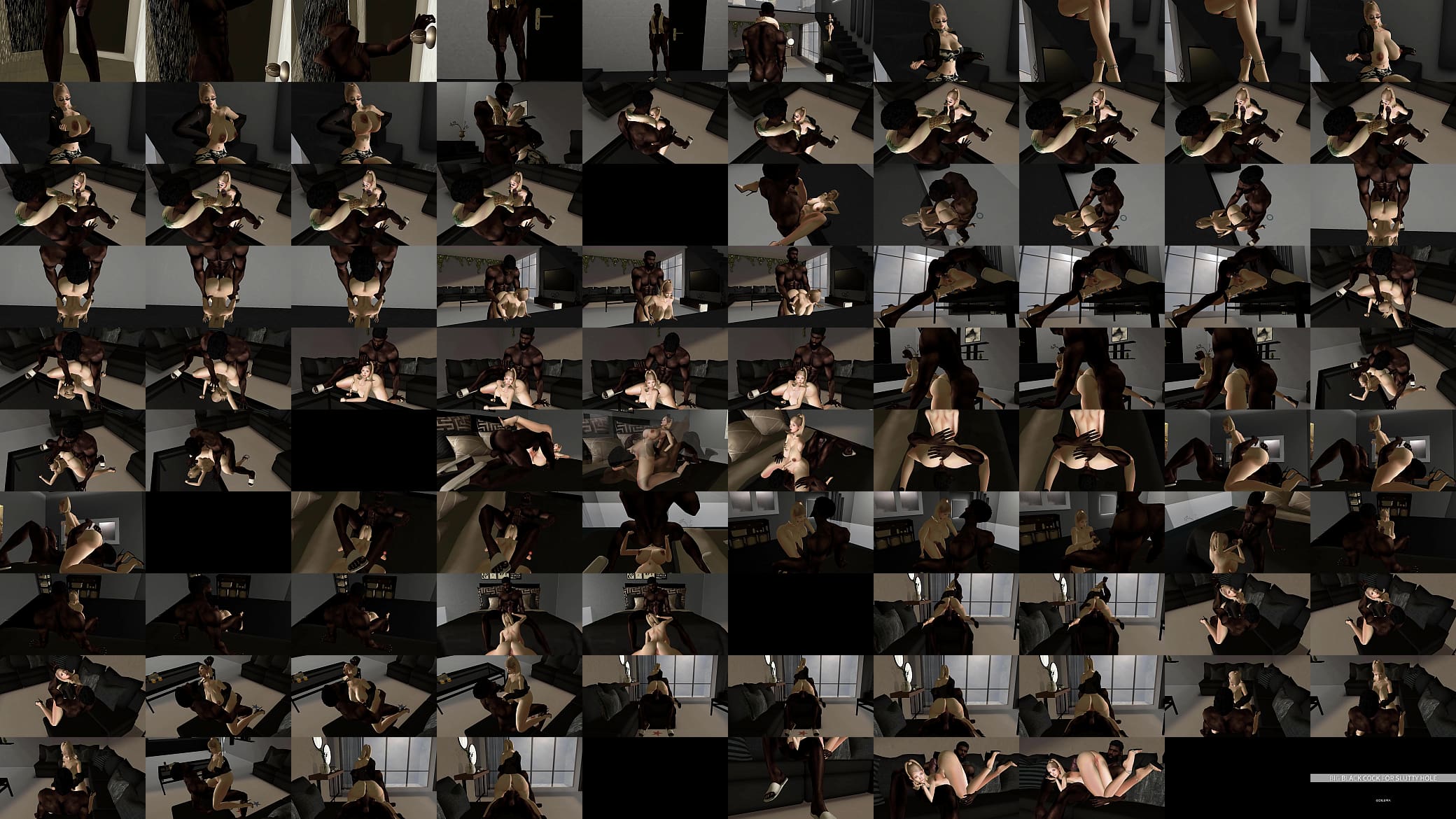 Offered him a titjob, ended up getting fucked by his delicious big black cock uwu | 3D Porn 预览图