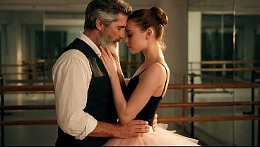 Stepfather fucks his cute dancer stepdaughter until he cums inside her pussy (AI generated video).