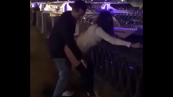 Hot Russian girl fucking in public