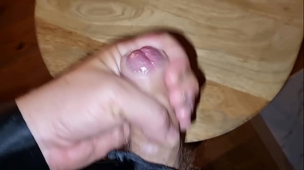 Double cumshot with a hard wet cock | Sexy guy massages his ass and cock with oil and cums twice, moaning intensely.