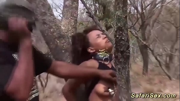 big boob african babe rough threesome fucked