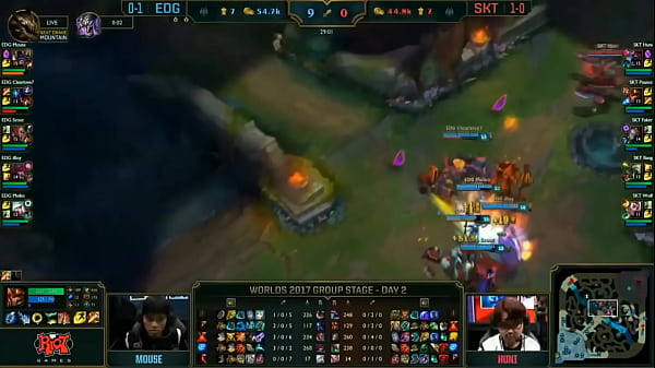 League of Legends Worlds 2017 / EDG vs SKT / Ibai " robots"