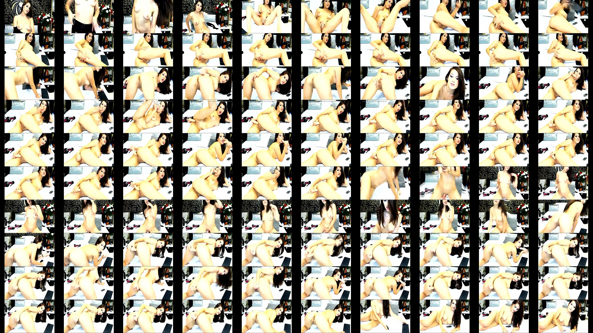 sexy cam babe masturbates her pussy with dildo  - CamsBros.com 预览图