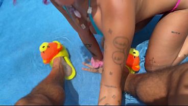 Banging My Step-Bro In Our Pool POV Teddy Tarantino