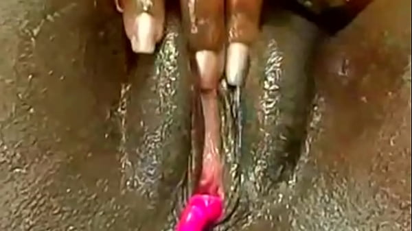 Phat cameltoe pussy destruction lead to creampie