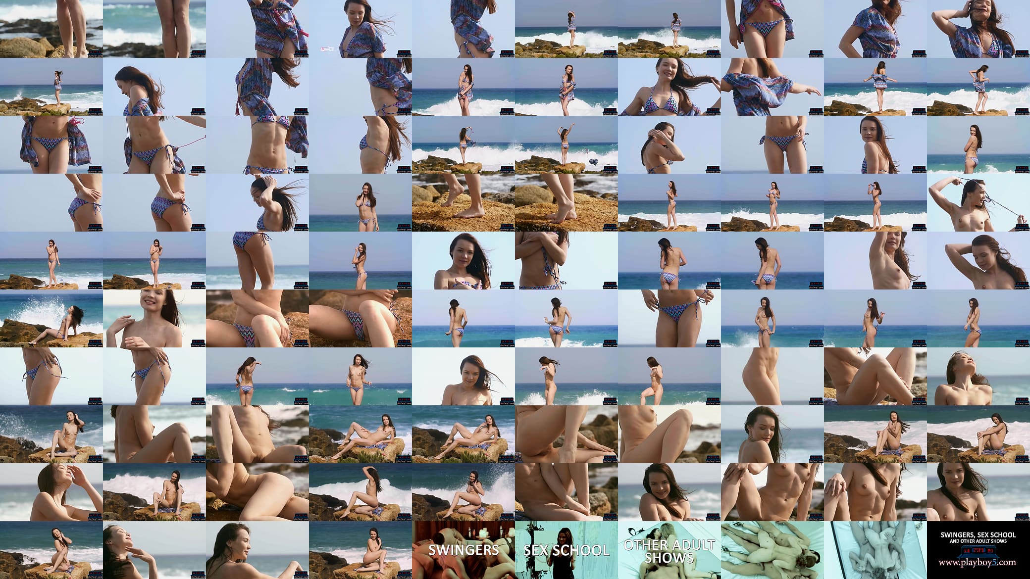 Petite Russian MILF Janeth Tense gives a hot bikini striptease 预览图