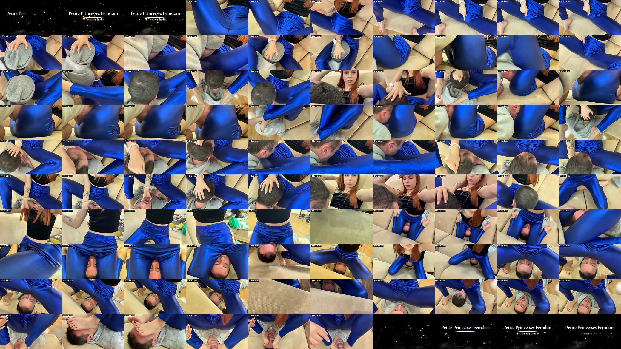 Amateur Real Femdom LifeStyle Pussy Worship In Blue Leggings 预览图